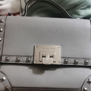 Michael Kors Grey studded crossbody bag